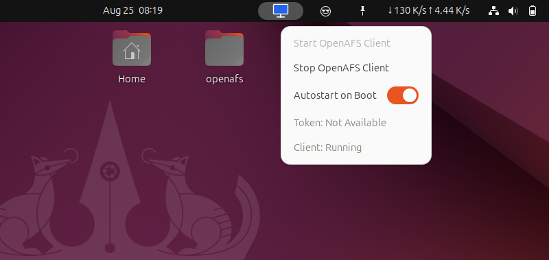OpenAFS Client Manager